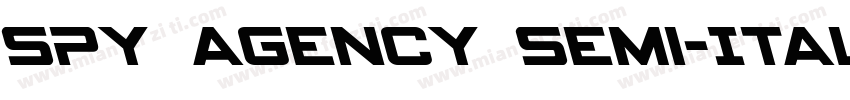Spy Agency Semi-Ital字体转换